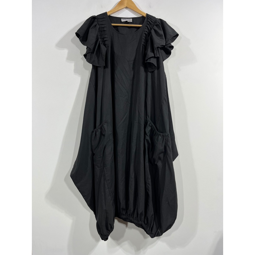 Jessica Taylor Lagenlook Silk Blend Bubble Hem Avant Garde Midi Dress One Size